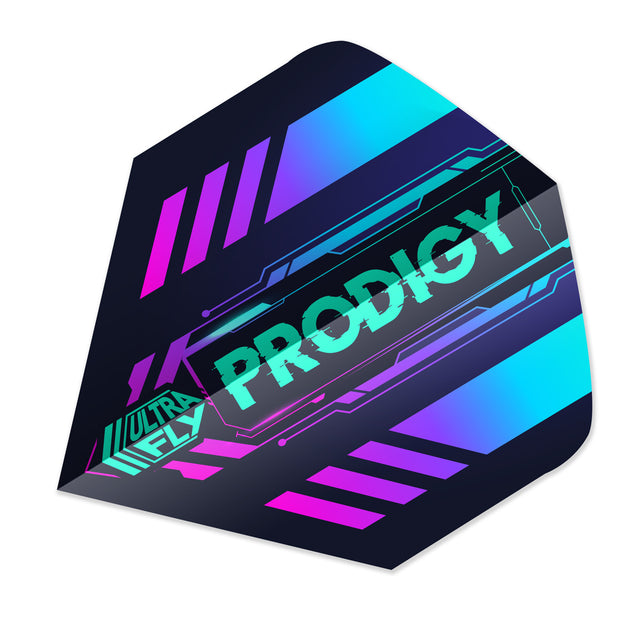 Prodigy Ultrafly BW Dart Flights by Unicorn main image on a plain white background.