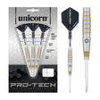Unicorn Protech Style 2 dart set with 90% tungsten barrels and Ultrafly flights – precision engineered for serious players.
