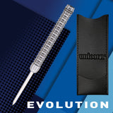 Purist Phase 2 Natural Steel Tip Darts branded contents image displaying the darts and included accessories alongside Unicorn branding