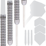 Purist Phase 2 Natural Steel Tip Darts contents image displaying everything included inside the package