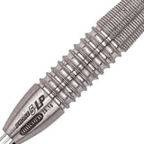 Purist Phase 5 LP Natural Steel Tip Darts close up image showing detailed grip patterns, machining, coating, and precision craftsmanship