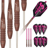 Purist Phase 5 Rosso Steel Tip Darts contents image displaying everything included inside the package