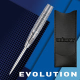 Purist Phase 6 Natural Steel Tip Darts branded contents image displaying the darts and included accessories alongside Unicorn branding