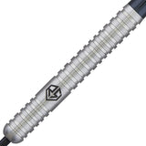 Ross Smith Natural Steel Tip Darts close up image showing detailed grip patterns, machining, coating, and precision craftsmanship