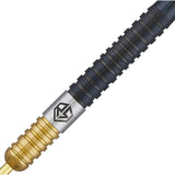 Ross Smith Two Tone Steel Tip Darts close up image showing detailed grip patterns, machining, coating, and precision craftsmanship