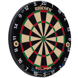 Unicorn Smartboard Eclipse Dartboard alternate product image showing the dartboard and product contents