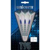 T95 Type 1 Core XL Blue Steel Tip Darts packaging exterior image showing the outer box artwork, branding, and presentation design