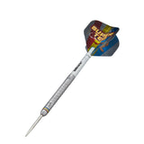 Ted Evetts Phase 2 Steel Tip Darts angled product image displaying the barrel profile, grip layout, and design features