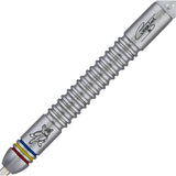 Ted Evetts Phase 2 Steel Tip Darts close up image showing detailed grip patterns, machining, coating, and precision craftsmanship