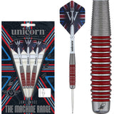 The Machine James Wade 90 Percent Tungsten Steel Tip Darts main product image showing the darts, packaging, flights, shafts, and included accessories