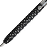 Thomas Lovely Steel Tip Darts close up image showing detailed grip patterns, machining, coating, and precision craftsmanship