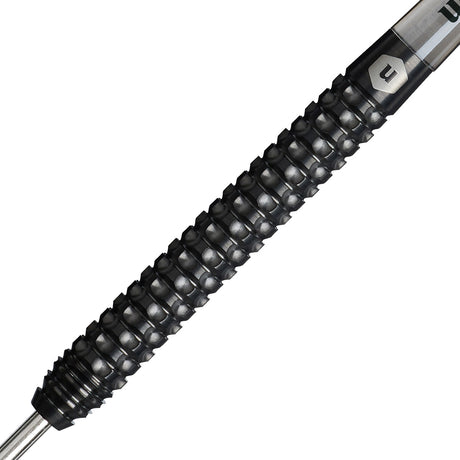 Thomas Lovely Steel Tip Darts close up image showing detailed grip patterns, machining, coating, and precision craftsmanship
