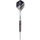 Tom Bissell Rosso Steel Tip Darts straight barrel profile image showing the full length design, grip positioning, and barrel geometry