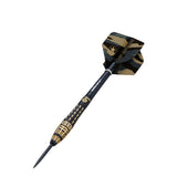 Top Brass 4 Steel Tip Darts angled product image displaying the barrel profile, grip layout, and design features