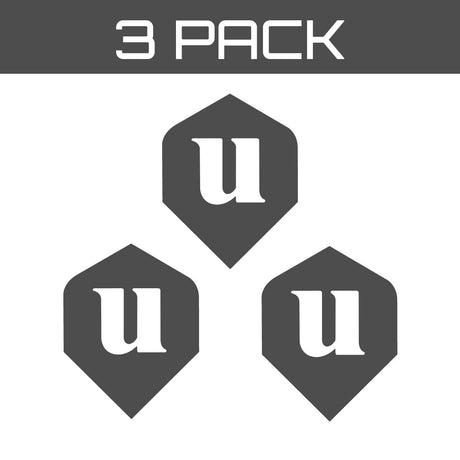 Ultrafly BW Colossus Dart Flights by Unicorn graphic showing the flights come in a pack of 3.