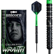 Wraith Callan Rydz Phase 2 Steel Tip Darts main product image showing the darts, packaging, flights, shafts, and included accessories