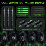 Wraith Cameron Menzies Steel Tip Darts contents image displaying everything included inside the package