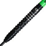 Wraith Cameron Menzies Steel Tip Darts close up image showing detailed grip patterns, machining, coating, and precision craftsmanship