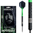 Wraith Ross Smith Steel Tip Darts main product image showing the darts, packaging, flights, shafts, and included accessories