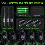 Wraith Ross Smith Steel Tip Darts contents image displaying everything included inside the package
