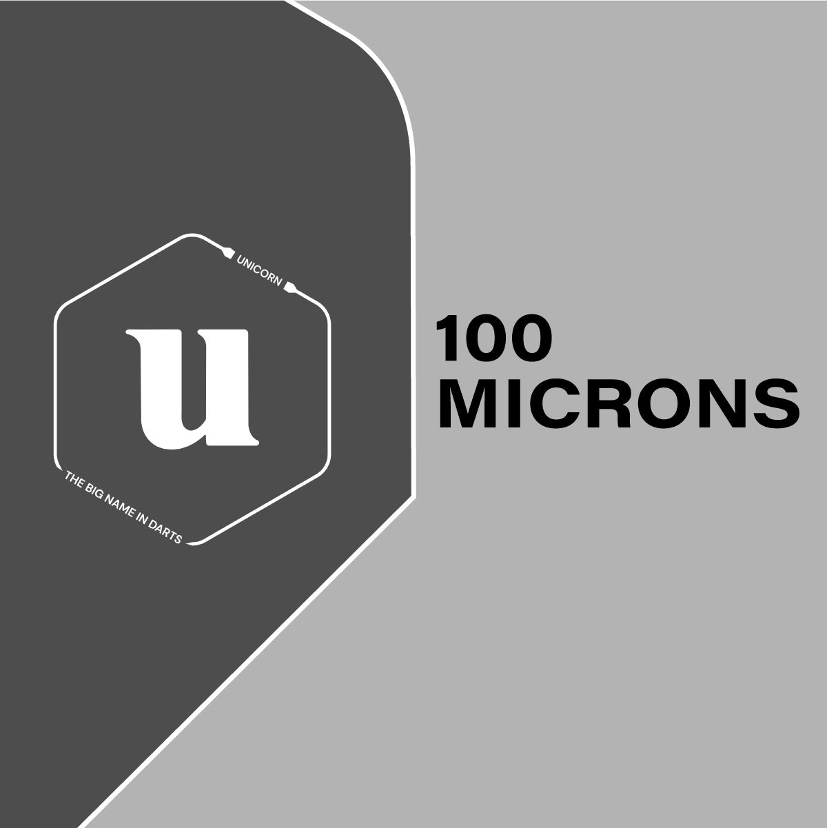 Wraith Ultrafly BW Dart Flights by Unicorn graphic displaying the flight thickness.