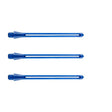 Three-pack of black Unicorn Slikstik dart stems with durable, streamlined design