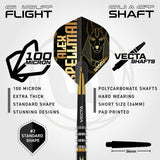 Alex Spellman Steel Tip Darts flight and stem image showing the included flight design, shaft setup, and branding details