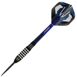 Andy Fordham Black Steel Tip Darts angled product image displaying the barrel profile, grip layout, and design features