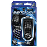 Andy Fordham Black Steel Tip Darts packaging exterior image showing the outer box artwork, branding, and presentation design
