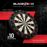 Winmau Blade 360 Triple Core Dartboard main product image showing the dartboard and rotation allowance