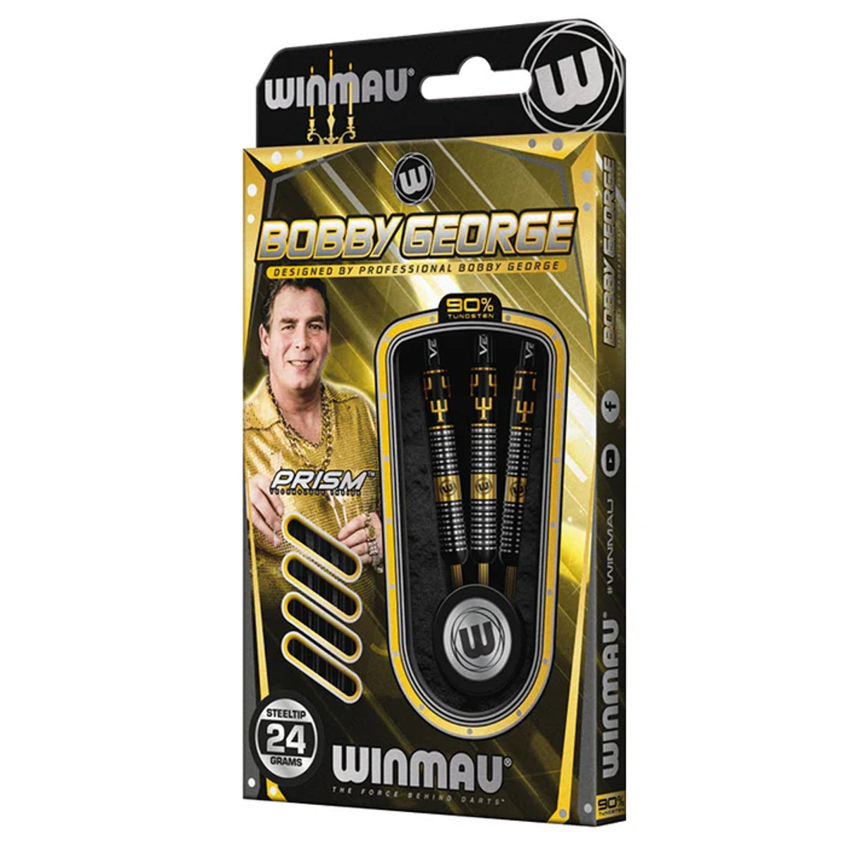 Bobby George Steel Tip Darts packaging exterior image showing the outer box artwork, branding, and presentation design