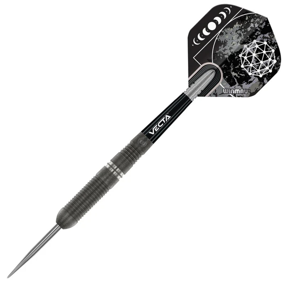 Callisto 03 Steel Tip Darts angled product image displaying the barrel profile, grip layout, and design features