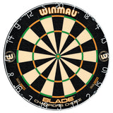 Winmau Champions Choice Dual Core Trainer Dartboard main product image showing the dartboard and product contents