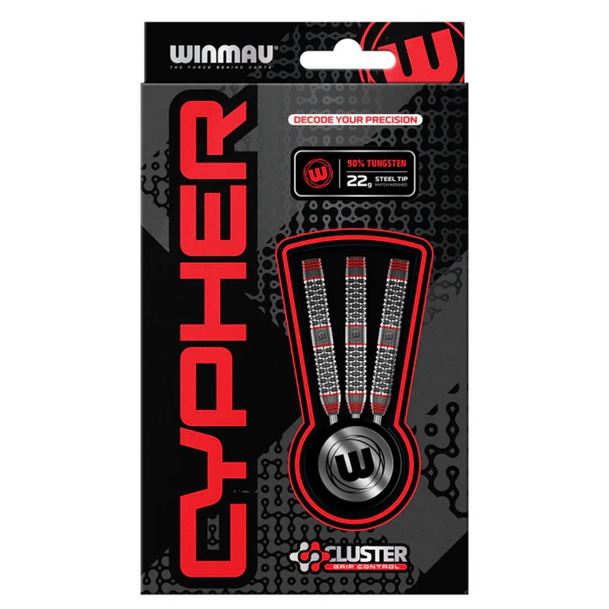 Cypher Steel Tip Darts packaging exterior image showing the outer box artwork, branding, and presentation design