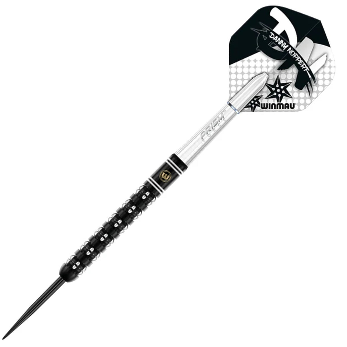 Danny Noppert Freeze Edition Steel Tip Darts angled product image displaying the barrel profile, grip layout, and design features
