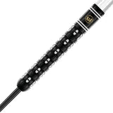 Danny Noppert Freeze Edition Steel Tip Darts close up image showing detailed grip patterns, machining, coating, and precision craftsmanship