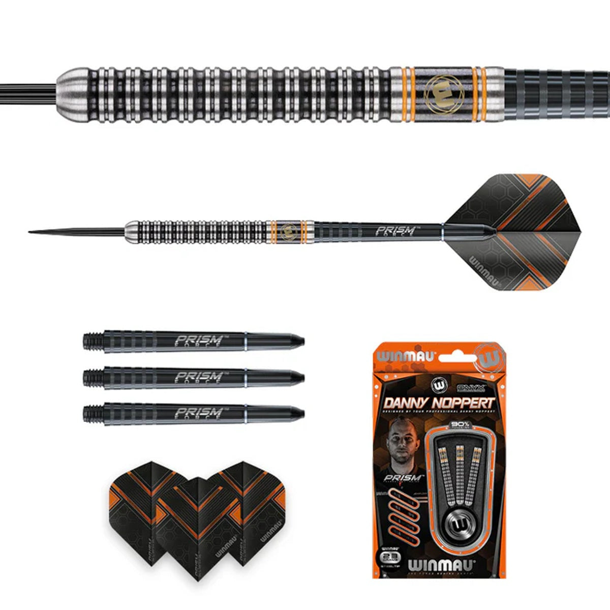 Danny Noppert 90% Tungsten Steel Tip Darts by Winmau – Double Top
