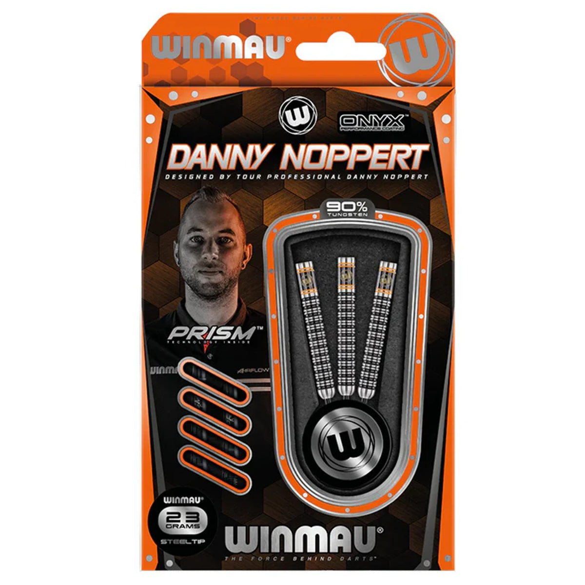 Danny Noppert Steel Tip Darts packaging exterior image showing the outer box artwork, branding, and presentation design