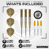 Daryl Gurney Signature Edition Steel Tip Darts contents image displaying everything included inside the package