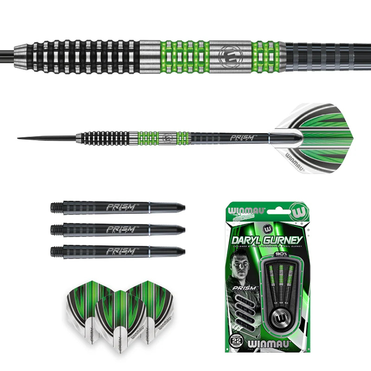 Daryl Gurney Special Edition 90% Tungsten Steel Tip Darts by