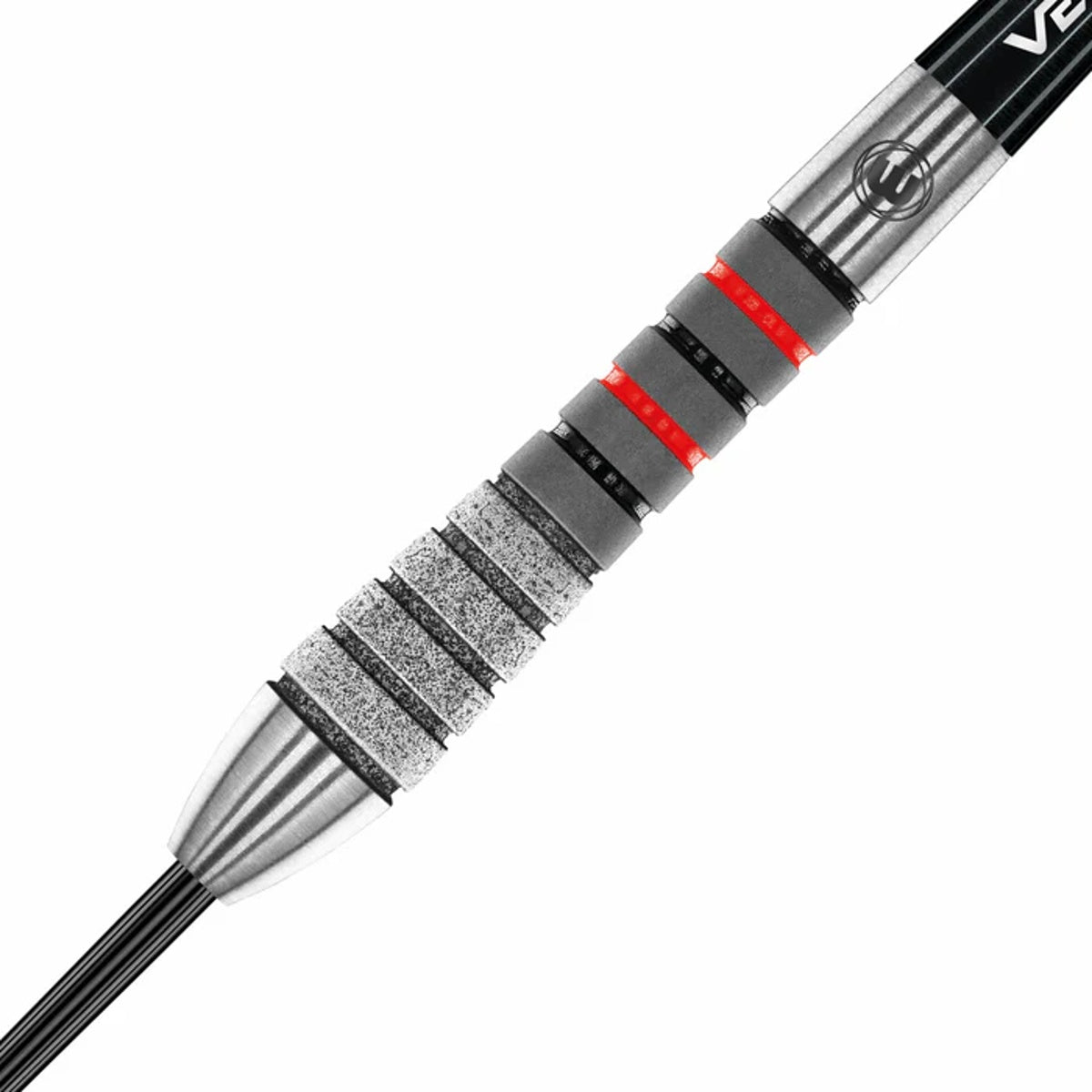 Dennis Priestley Diamond 3 Zero Steel Tip Darts close up image showing detailed grip patterns, machining, coating, and precision craftsmanship