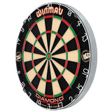 Winmau Diamond Plus Dartboard alternate product image showing the dartboard and product contents