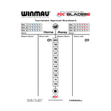 Winmau Dry Wipe Score Board PDC Design main product image showing the score board and included contents