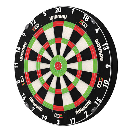 Winmau Equalizer Dartboard Official JDC Training Dartboard alternate product image showing the dartboard and product contents