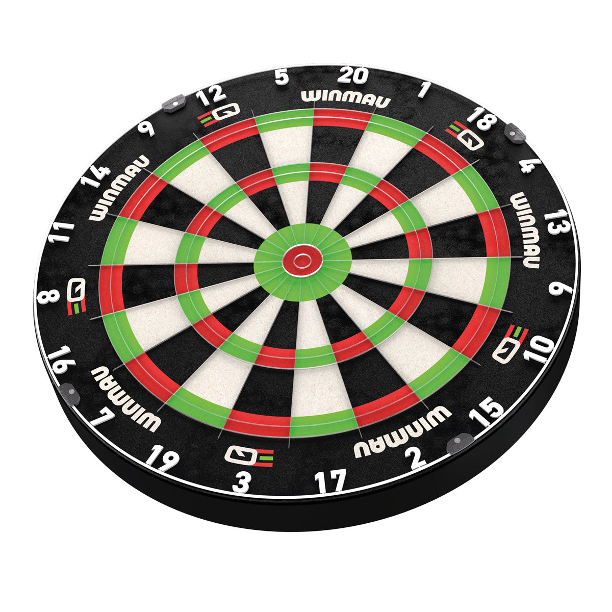 Winmau Equalizer Dartboard Official JDC Training Dartboard bottom angle product image showing the dartboard and product contents