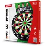 Winmau Equalizer Dartboard Official JDC Training Dartboard outer box image showing the retail packaging and branding