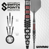 Winmau Fornax Torpedo Switch Point 90% Tungsten Steel Tip Darts