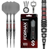 Fornax Torpedo Switch Point Steel Tip Darts main product image showing the darts, packaging, flights, shafts, and included accessories