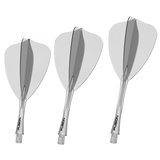 Winmau Fusion Arrow Integrated Flight & Shaft Clear main product image on a white background.