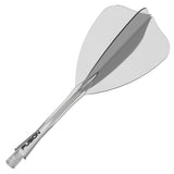Winmau Fusion Arrow Integrated Flight & Shaft Clear angled view highlighting the product design and profile.